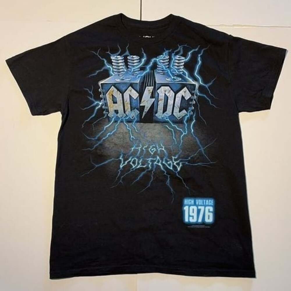 Liquid Blue AC/DC Live Wire High Voltage Short Sleeve Tee